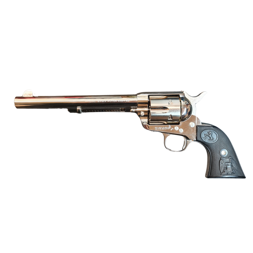 Tanaka SAA .45  7.5" Gas Revolver - Nickel Finish