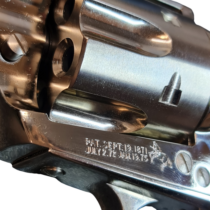 Tanaka SAA .45  7.5" Gas Revolver - Nickel Finish