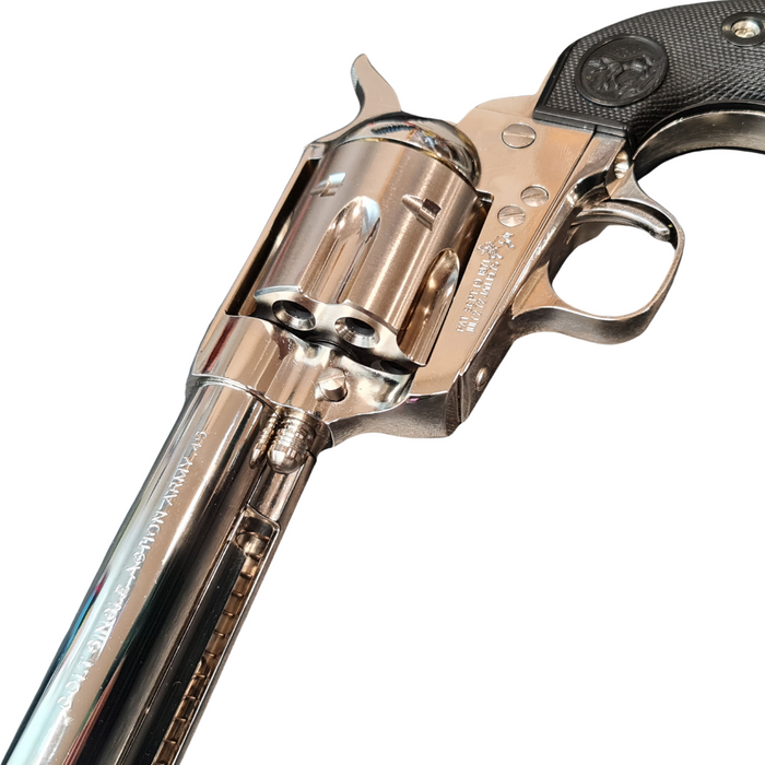 Tanaka SAA .45  7.5" Gas Revolver - Nickel Finish