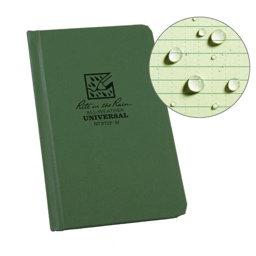 Rite in the Rain - All-Weather Hard Cover Notebook - Green