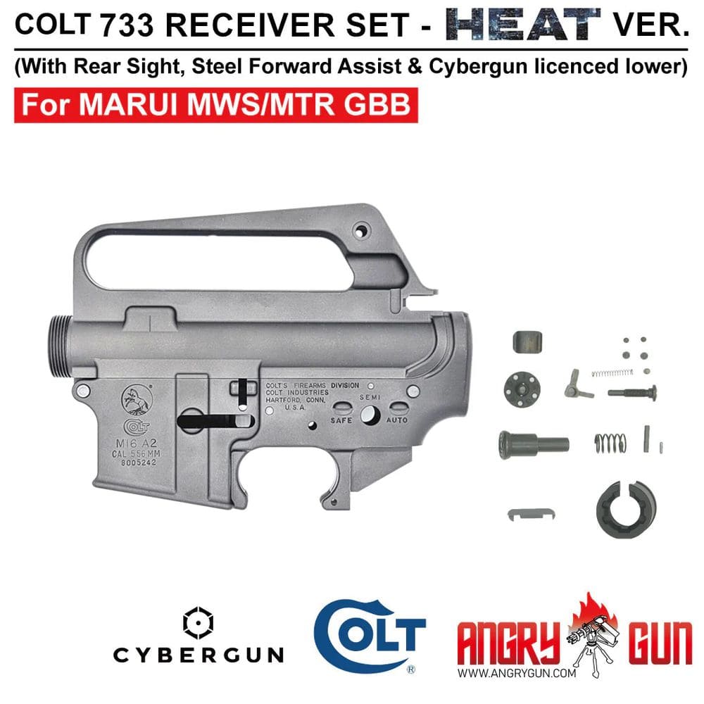 Angry Gun Colt M733 CNC Receiver Set - "HEAT" Version For MWS