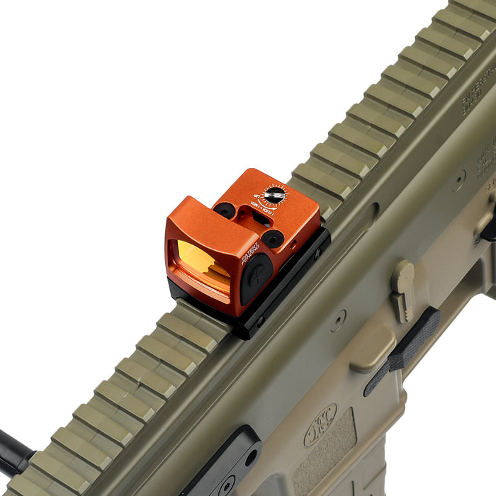 AIM-O Adjustable LED RMR Red Dot (inc Glock-type mount) - Orange