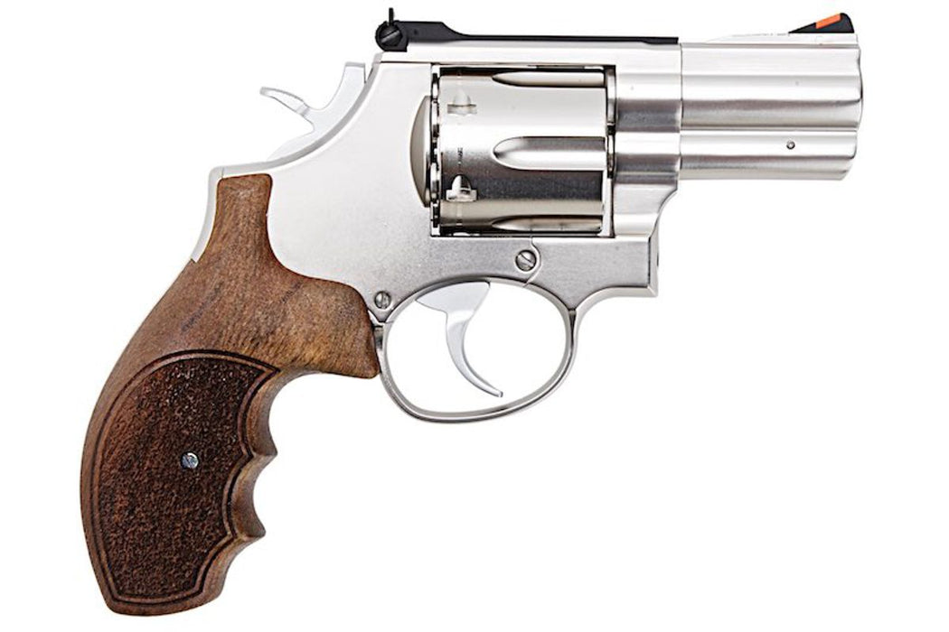 ARES 2" S&W 686 CO2 Revolver - Silver & Wooden Grip