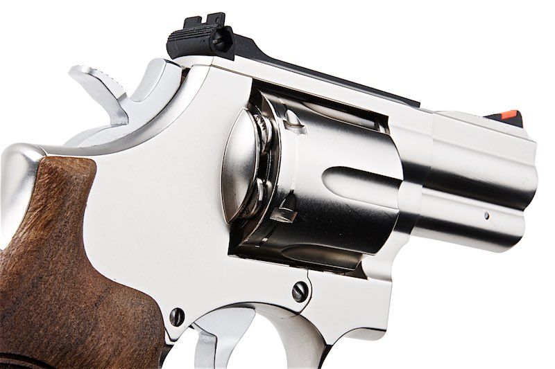 ARES 2" S&W 686 CO2 Revolver - Silver & Wooden Grip