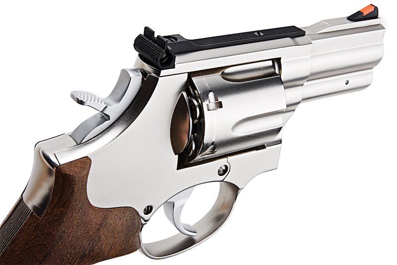 ARES 2" S&W 686 CO2 Revolver - Silver & Wooden Grip
