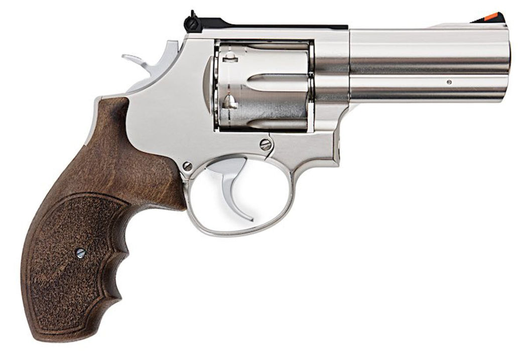 ARES 3.5" S&W 686 CO2 Revolver - Silver & Wooden Grip