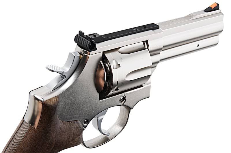 ARES 3.5" S&W 686 CO2 Revolver - Silver & Wooden Grip