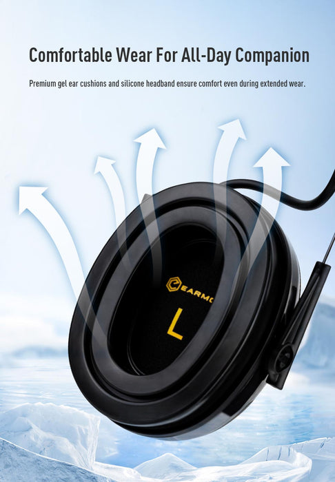 Earmor C30 Hearing Protector w/ Bluetooth 5.3 - Black