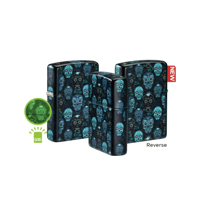 Zippo Skulls Lighter (Glow in The Dark) - 60007107