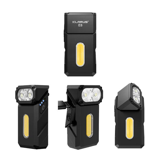Klarus E8 EDC Flashlight - 1000LM - Black