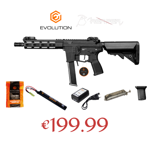 Black Airsoft Rifle & Accessories