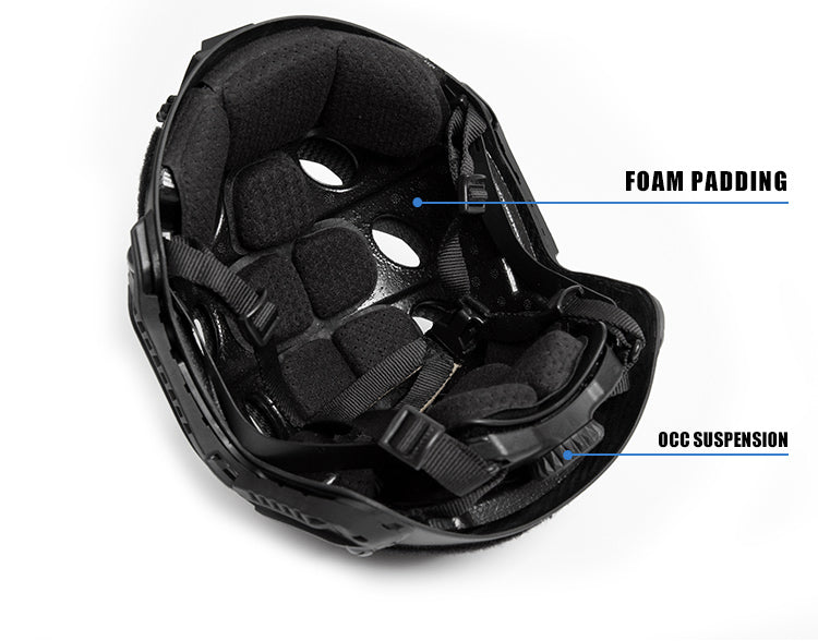 FMA SF Carbon Fiber Helmet - Black Multicam