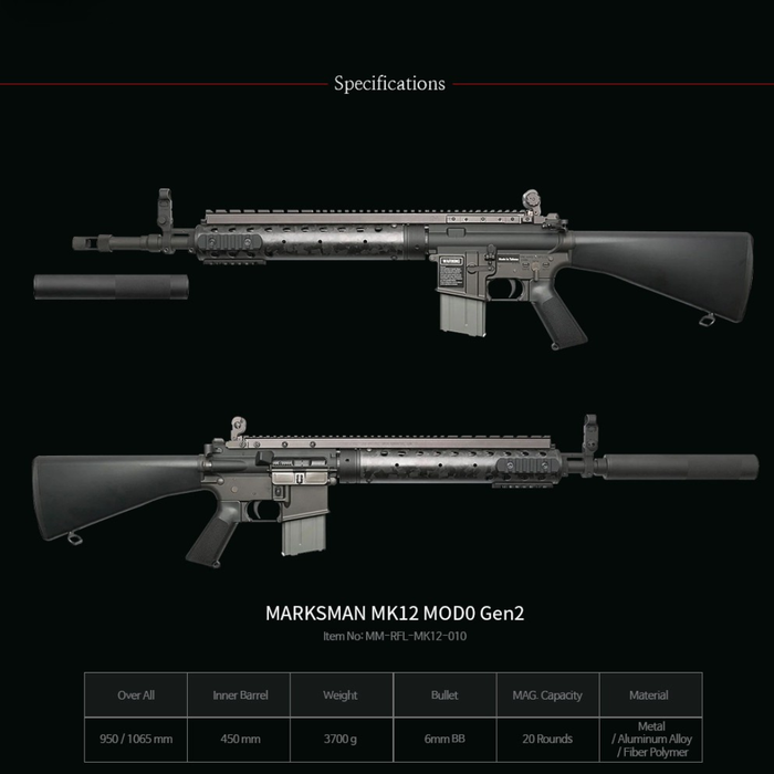 VFC Mk12 Mod0 Gen2 GBB Rifle