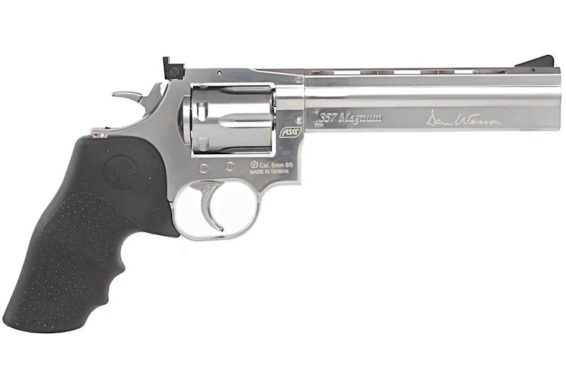 ASG Dan Wesson 715 6" Revolver Silver - Christmas Bundle