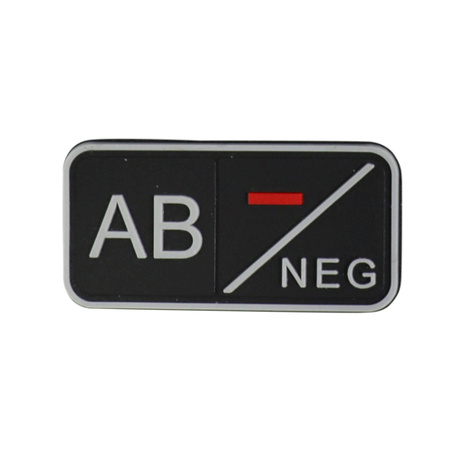 KombatUK Tactical Blood Type Patch - Black - AB