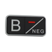 KombatUK Tactical Blood Type Patch - Black - BNEG