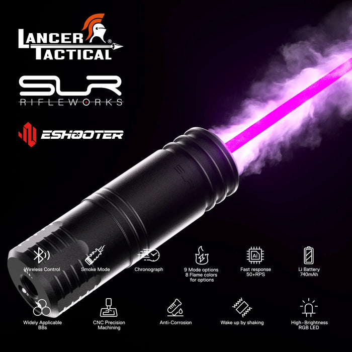 Lancer Tactical x SLR N.O.T.A.S. Faux Suppressor Built-in Flare Smoky BT Tracer