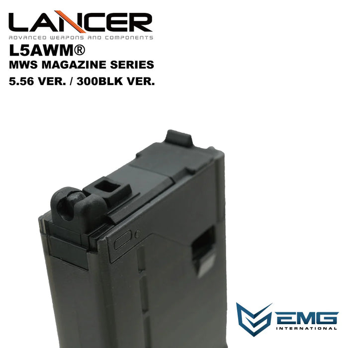 EMG Lancer Systems L5AWM 35rd Gas Magazine for MWS - 556 - Smoke