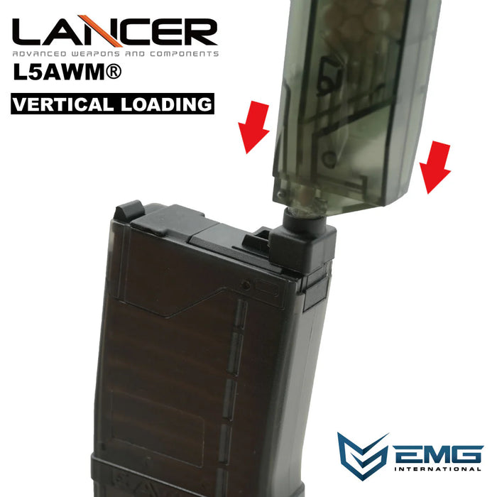 EMG Lancer Systems L5AWM 35rd Gas Magazine for MWS - 556 - Smoke