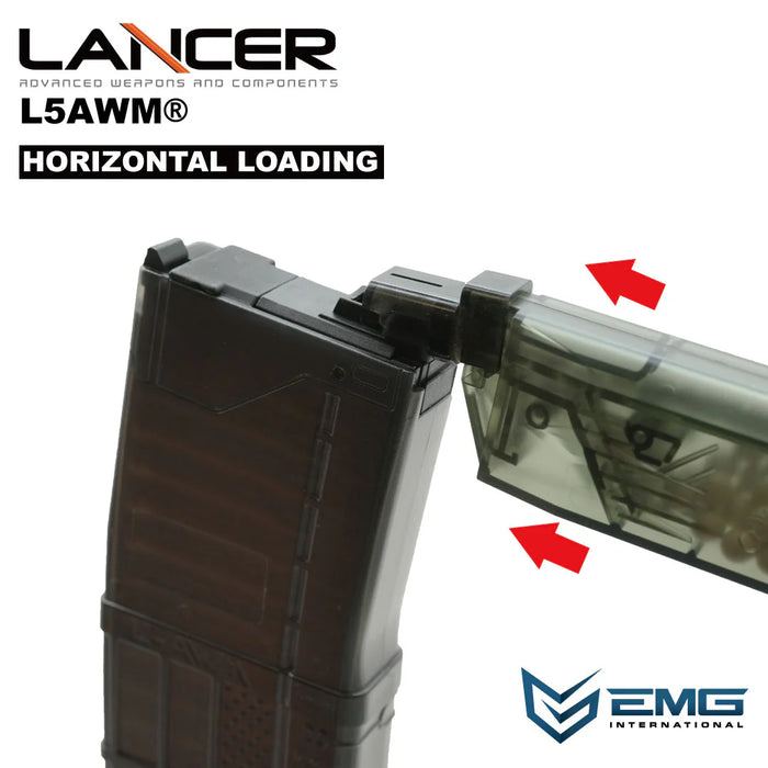 EMG Lancer Systems L5AWM 35rd Gas Magazine for MWS - 556 - Smoke