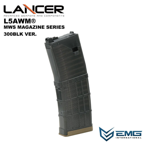 EMG Lancer Systems L5AWM 35rd Gas Magazine for MWS - 300BLK - Smoke