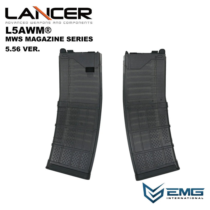 EMG Lancer Systems L5AWM 35rd Gas Magazine for MWS - 556 - Smoke