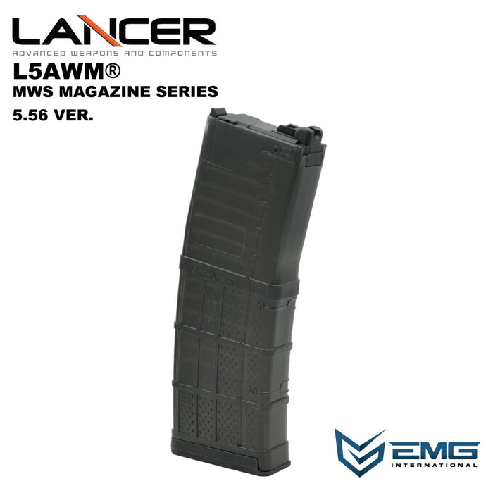 EMG Lancer Systems L5AWM 35rd Gas Magazine for MWS - 556 - Smoke