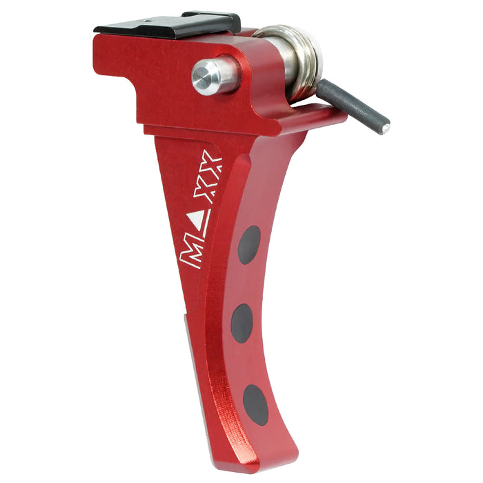 Maxx CNC Aluminum Advanced Speed Trigger (Style D) Red - ASG EVO 3