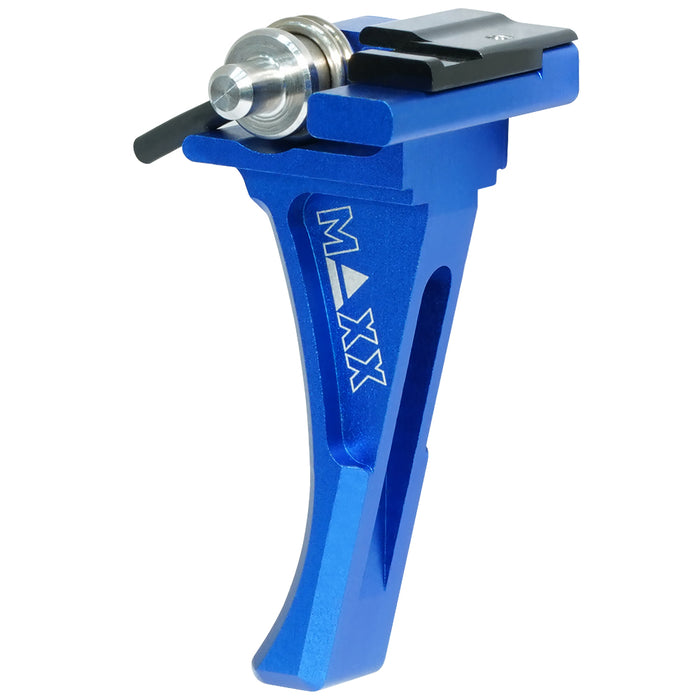 Maxx CNC Aluminum Advanced Speed Trigger (Style D) Blue - ASG EVO 3