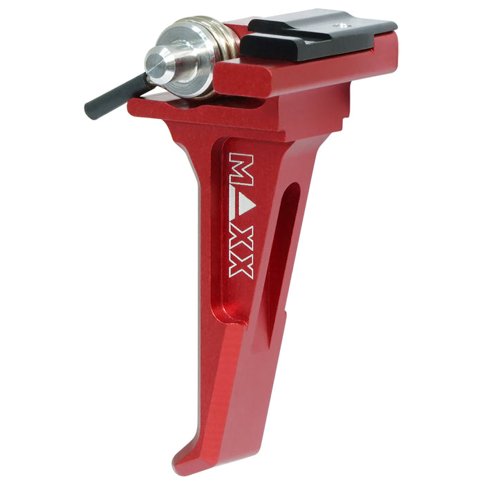 Maxx CNC Aluminum Advanced Speed Trigger (Style E) Red - ASG EVO 3