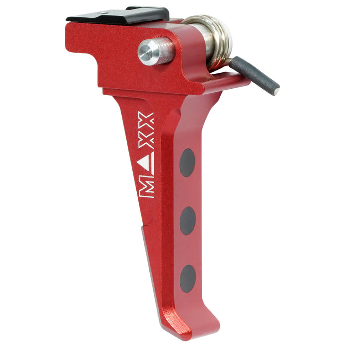 Maxx CNC Aluminum Advanced Speed Trigger (Style E) Red - ASG EVO 3