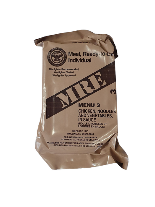 Genuine U.S. Military Surplus MREs (Meal Ready-to-Eat)