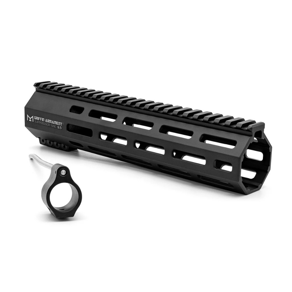 PTS SR 9.5" M-LOK Rail in Black