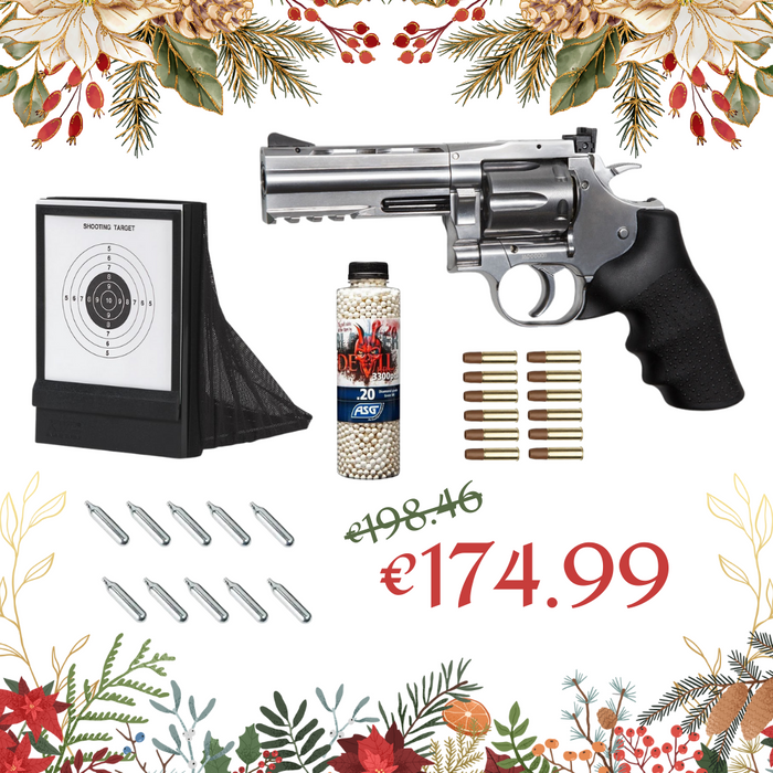 ASG Dan Wesson 715 4" Revolver Silver - Christmas Deal