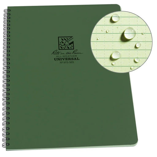 Large Green Waterproof Notebook