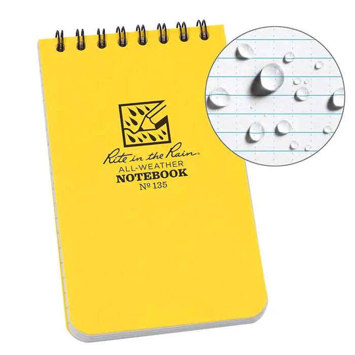Rite in the Rain - Top Spiral All-Weather Notebook - Yellow