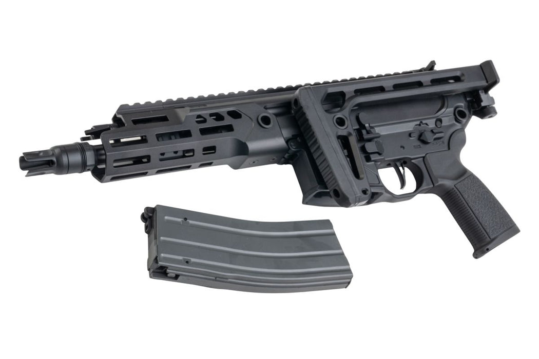 Salvo Precision MCX Rattler LT 7.75" NPAS GBBR & Case - Black