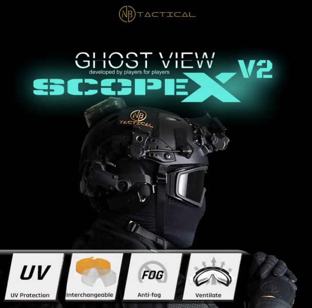 NB Tactical - ScopeX V2 - Black - 3 Lenses