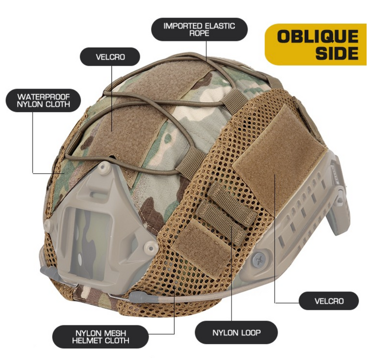 WoSport FAST Helmet Cover - Woodland