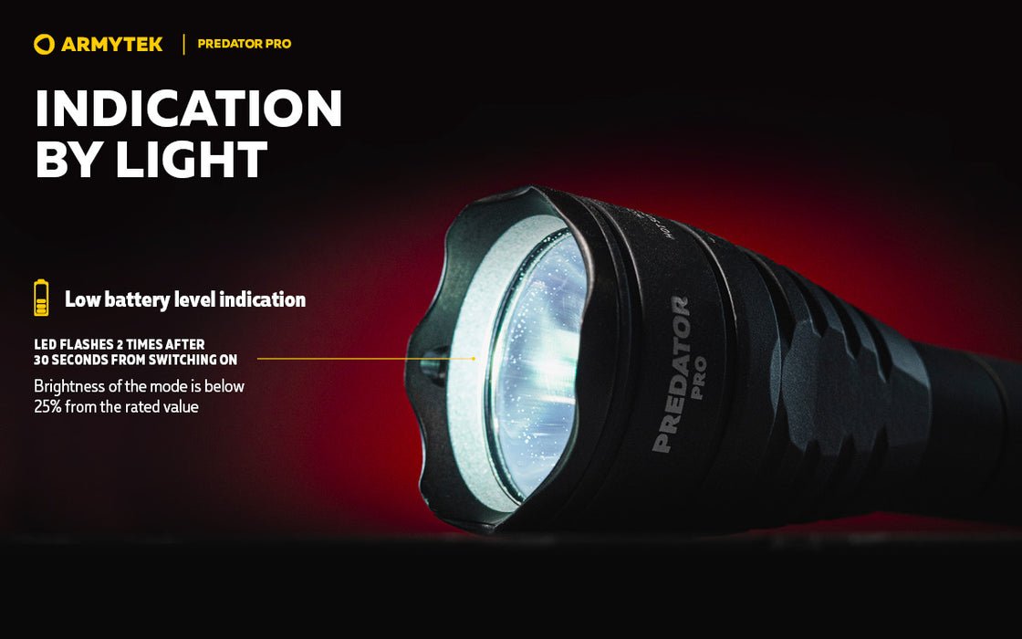Armytek Predator Pro Flashlight Extended Set - Black