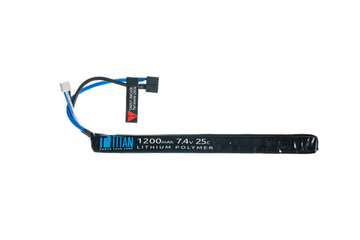 Titan 7.4V 1200mAh 25C LIPO Battery - Stick Type (Deans Connector)