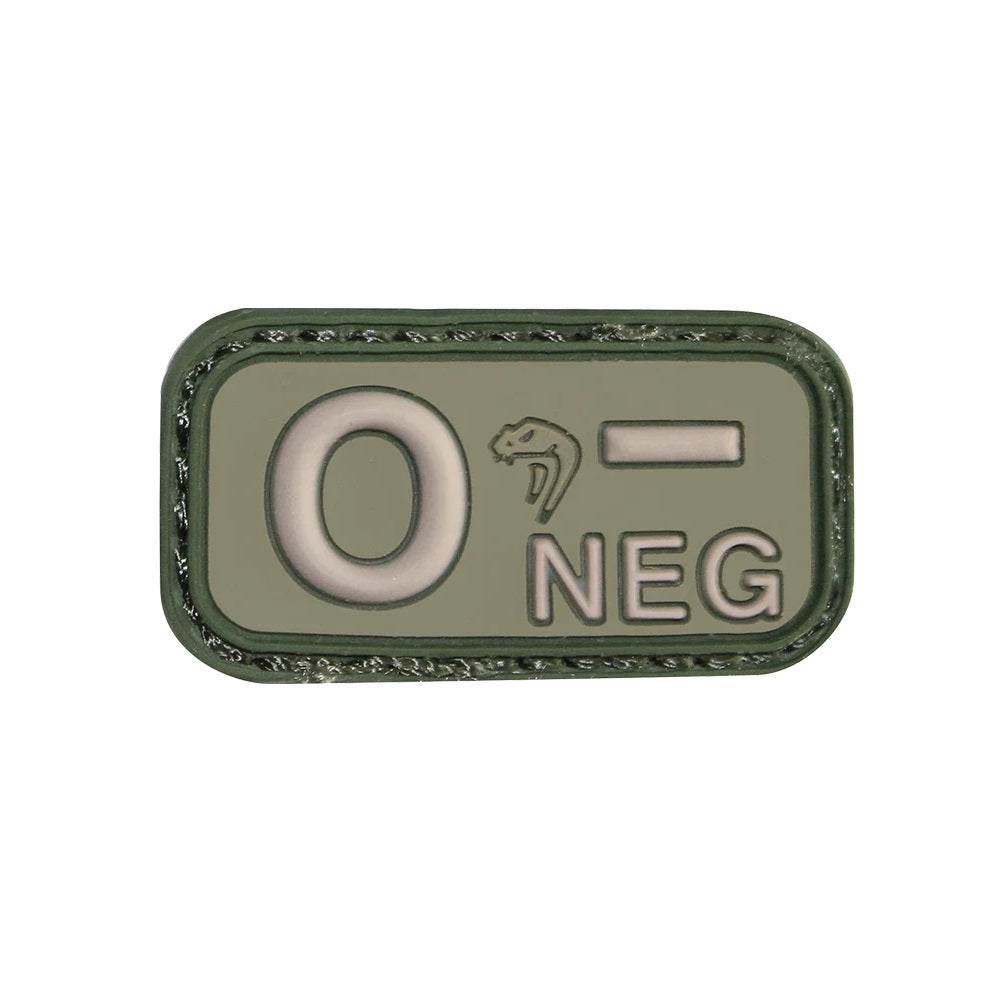 Viper Bloodtype O-NEG Patch - Green