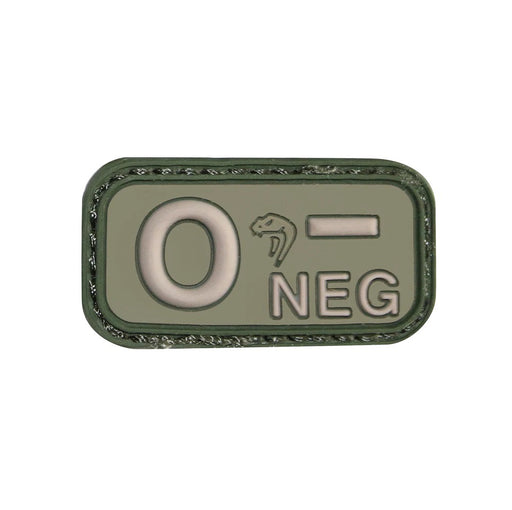 Viper Bloodtype O-NEG Patch - Green