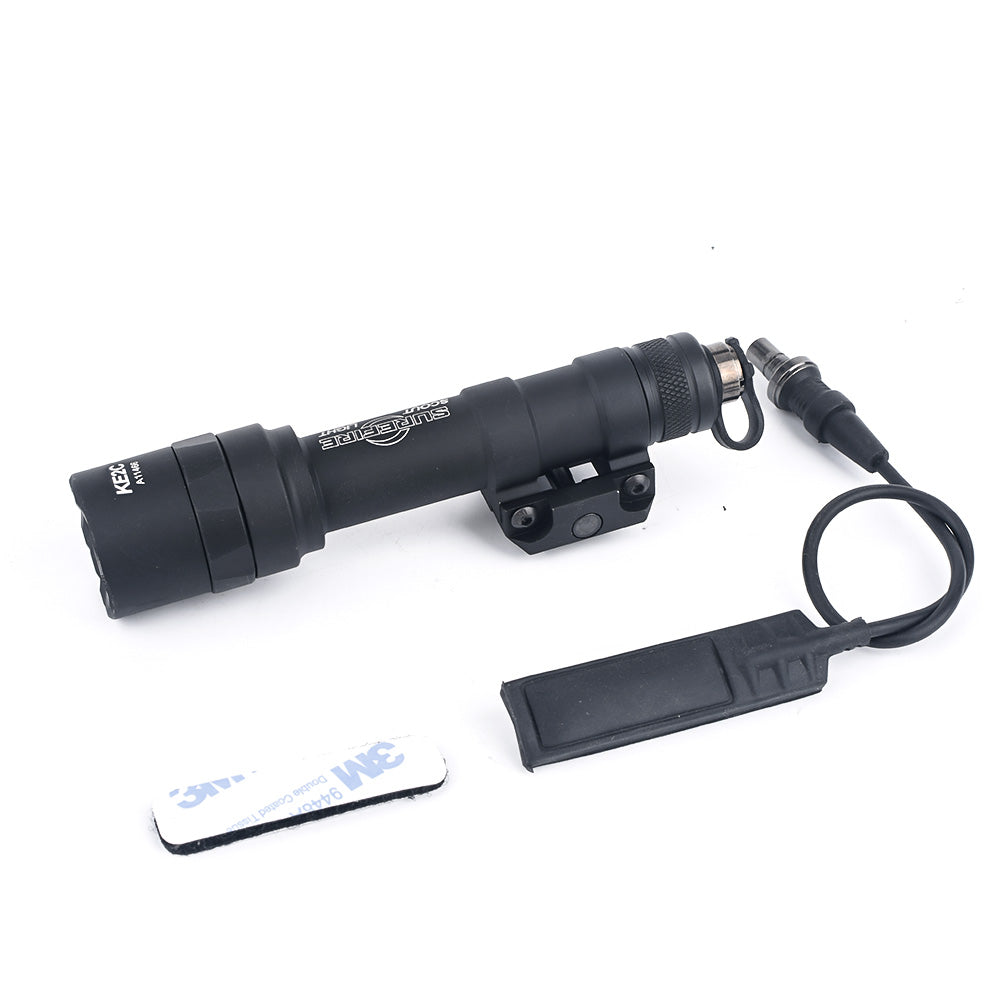 Black Flashlight with Mount