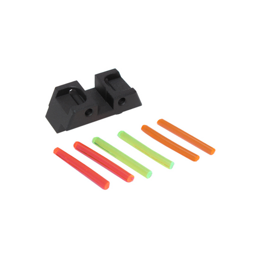 Wii Tech MOS GEN 5 (TM) CNC 6061 Aluminium Fiber Optic Rear Sight