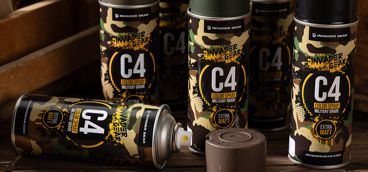 Invader Gear C4 Mil Grade Color Spray RAL 6008 - Olive Drab