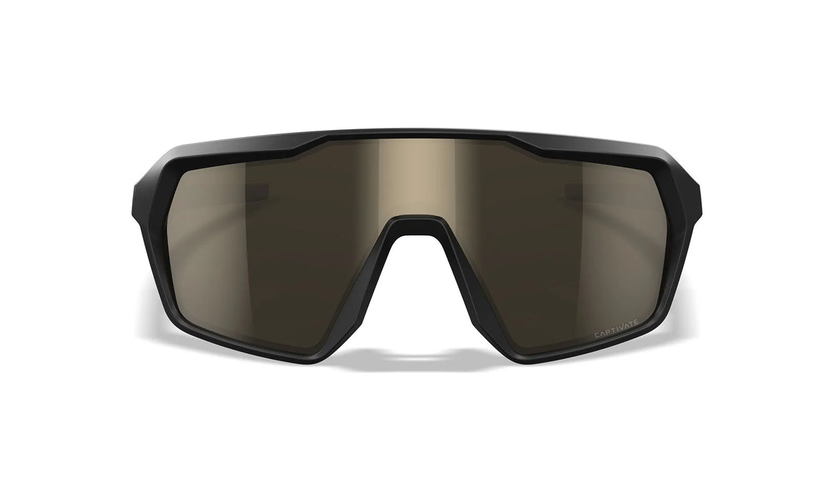 Wiley X WX Citadel Sunglasses - Tungsten Mirror Lens / Tan & Black Frame