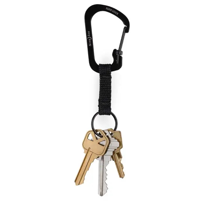 Nite Ize SlideLock - Key Ring - Black