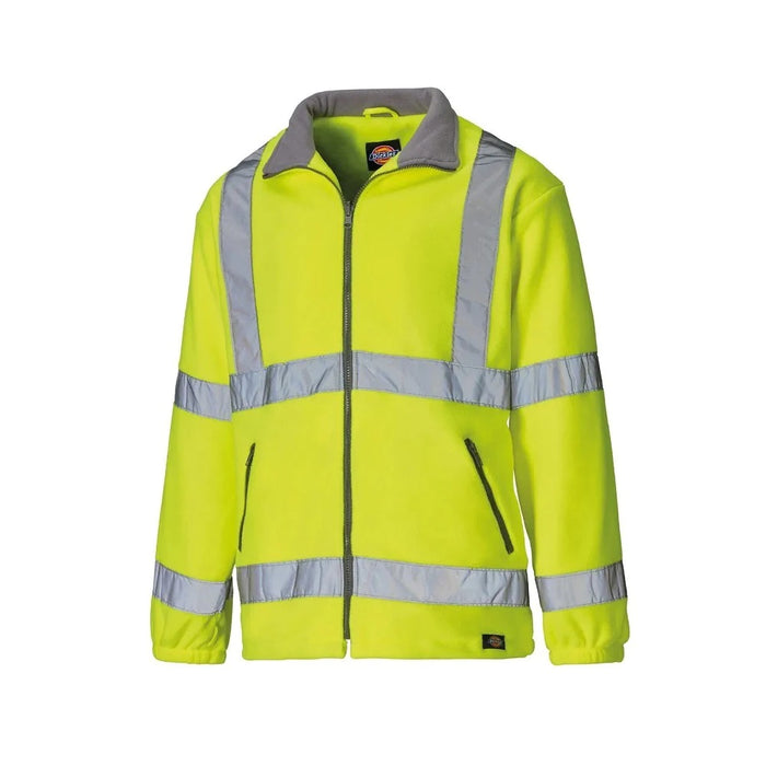 Dickies Hi Vis Yellow Lined Fleece Jacket