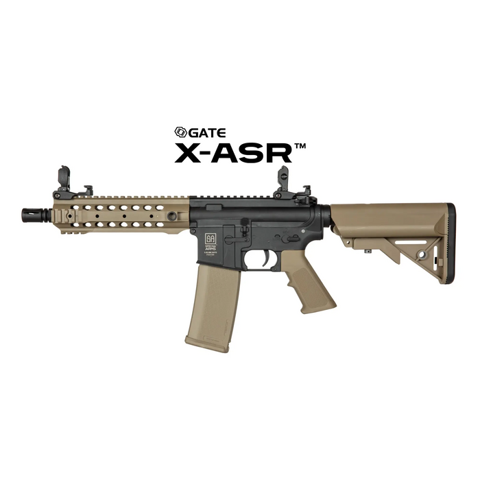 Specna Arms SA-F01 with Gate X-ASR - Two-Tone (Black/Tan)